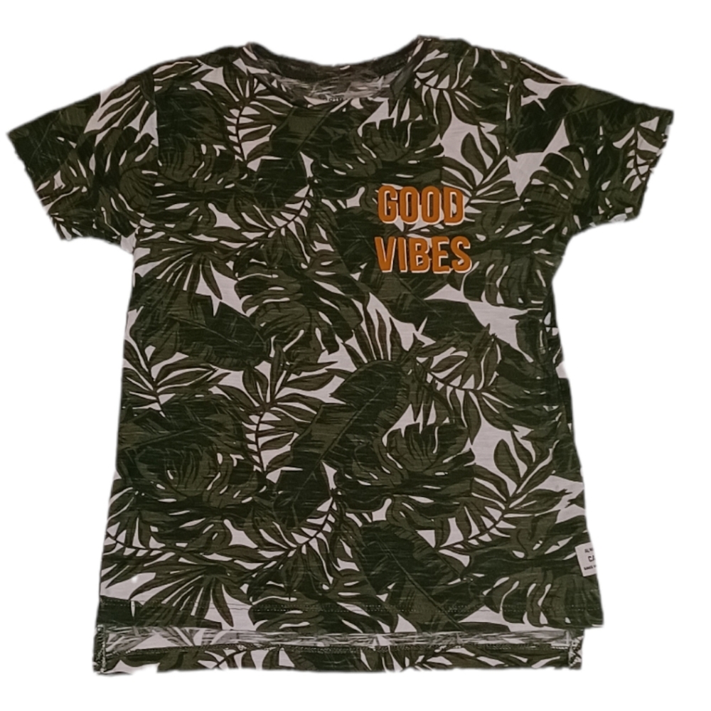 Primark Palm Print Tee Size 6-7 Years